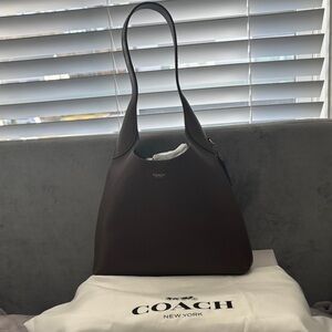 Coach Dark Brown Leather Shoulder Bag